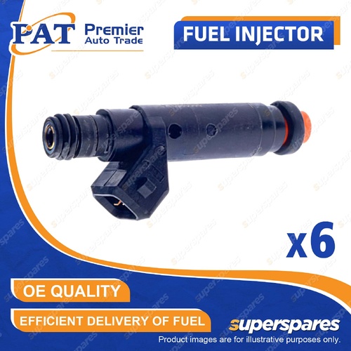 6 Pcs PAT Fuel Injectors for Nissan Skyline GT-R GTE GTS R32 R33 R34 Stagea