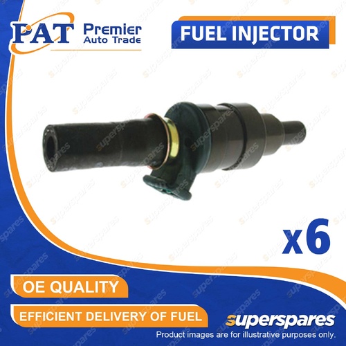 6 Pcs PAT Fuel Injectors for Volvo 164 3.0L B30E 6Cyl 06/1973-07/1974