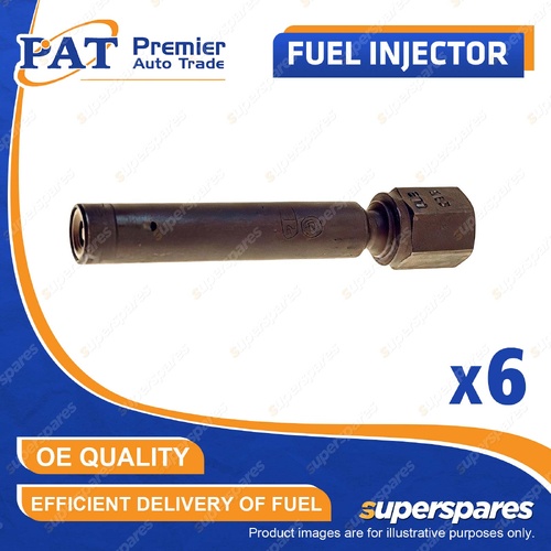 6 Pcs PAT Fuel Injectors for Volvo 760 GLE 2.8L B280E B28E 1983-1990