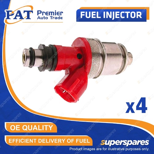 4 Pcs PAT Fuel Injectors for Holden Rodeo TF 2.6L 4ZE1 I4 8V SOHC 1988-1998