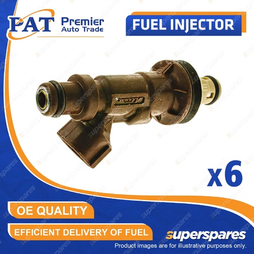 6 Pcs PAT Fuel Injectors for Toyota 4Runner VZN Hilux VZN RZN 3.4L 5VZ-FE
