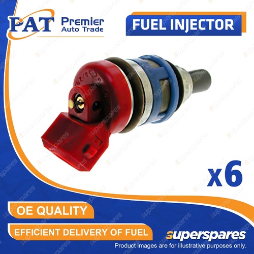 6 Pcs PAT Fuel Injectors for Nissan 300ZX Z32 3.0L VG30DE 10/1989-01/1994
