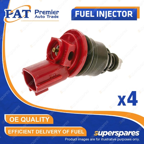 4 Pcs PAT Fuel Injectors for Nissan 200SX Silvia S15 Avenir W10 Bluebird U13 U14