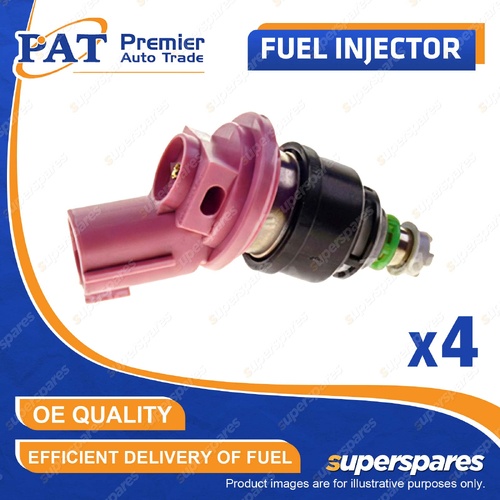 4 Pcs PAT Fuel Injectors for Nissan Pulsar Sentra N14 N15 1.6L GA16DE 92-00