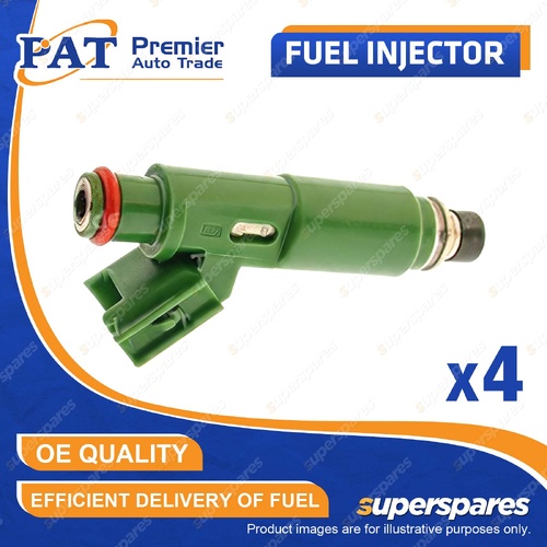 4 Pcs PAT Fuel Injectors for Toyota Corolla ZZE122R ZZE124R RAV4 ZCA25R ZCA26R