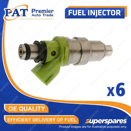6 Pcs PAT Fuel Injectors for Toyota Cressida MX83 Crown MS135 MS137 Soarer Supra
