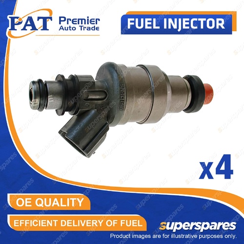 4 Pcs PAT Fuel Injectors for Ford Laser KF KH 1.8L SOHC BP 04/1990-10/1994