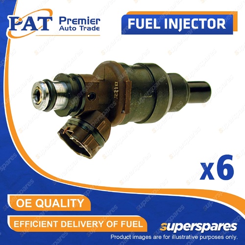 6 Pcs PAT Fuel Injectors for Toyota 4Runner RN VZN Hilux VZN 3.0L 1988-1995