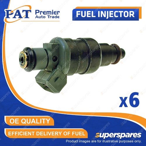 6 Pcs PAT Fuel Injectors for Jeep Grand Cherokee XJ ZJ ZG Wrangler TJ 4.0L ERH