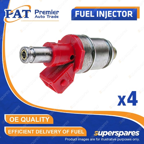 4 Pcs PAT Fuel Injectors for Nissan Navara D21 D22 Terrano II R20 2.4L KA24E