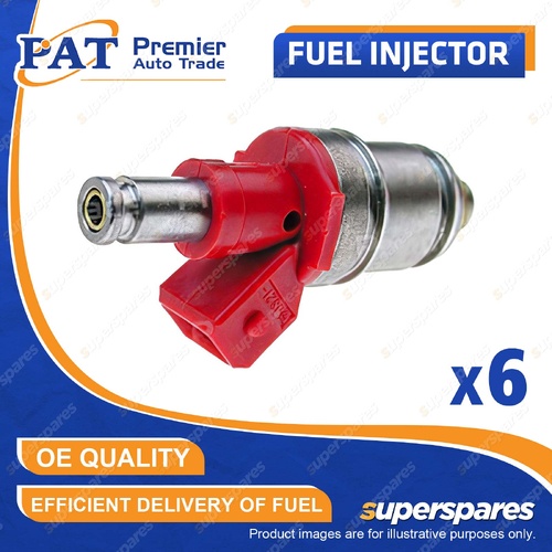 6 Pcs PAT Fuel Injectors for Nissan Patrol Y60 4.2L TB42E 10/1991-02/1999