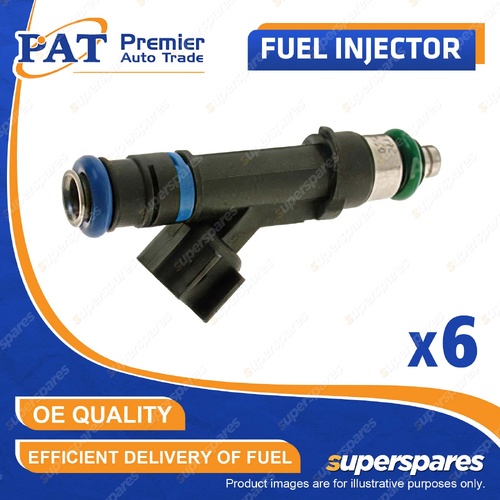 6 Pcs Fuel Injectors for Jeep Cherokee KJ KK Grand Cherokee WH WK Commander XH