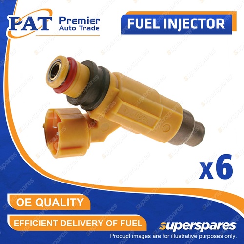 6 Pcs PAT Fuel Injectors for Mitsubishi Diamante Magna Verada KJ KL KE KF KH KW