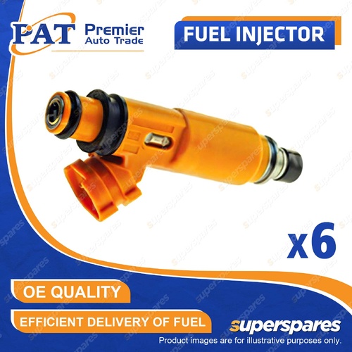6 Pcs PAT Fuel Injectors for Mitsubishi Pajero NL 3.5L 6G74 06/1997-06/2000