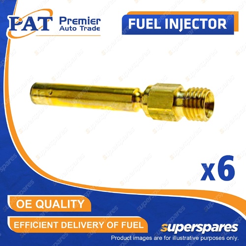 6 Pcs PAT Fuel Injectors for Benz 190 W201 260 280 300 W116 W123 W124 W126 76-93