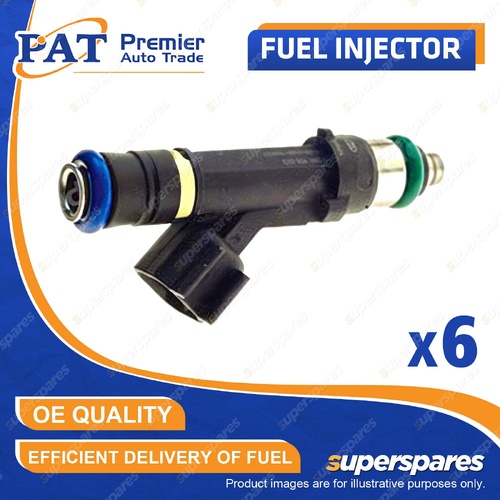 6 Pcs PAT Fuel Injectors for Ford Falcon XL XR6 AU1 AU2 AU3 EA EB ED EF EL
