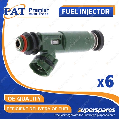 6 Pcs PAT Fuel Injectors for Toyota Landcruiser FZJ105 FZJ75 FZJ78 FZJ79 4.5L