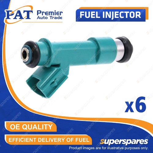 6 Pcs PAT Fuel Injectors for Toyota Landcruiser GRJ76 GRJ79 Prado GRJ120 GRJ121