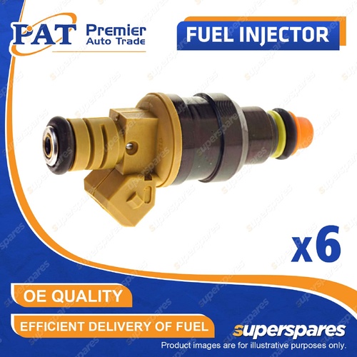 6 Pcs PAT Fuel Injectors for Ford Falcon EA EB ED EF EL 3.2L 3.9L 4.0L 1988-1998
