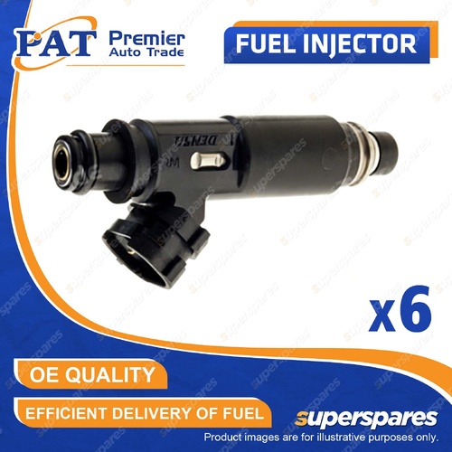 6 Pcs PAT Fuel Injectors for Mitsubishi Pajero NP 3.8L 6G75 V6 24V 2003-2006