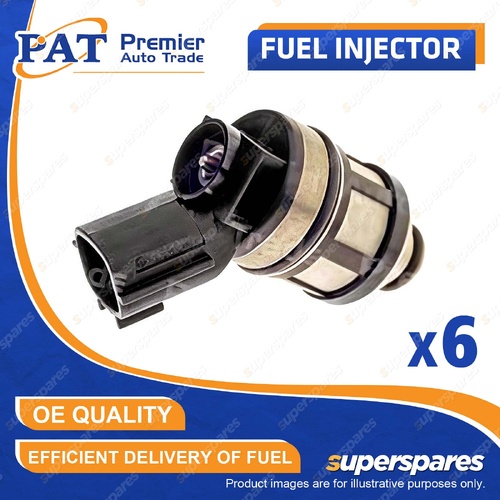 6 Pcs PAT Fuel Injectors for Nissan Patrol Y61 4.5L TB45E 10/1997-09/2001