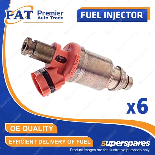 6 Pcs PAT Fuel Injectors for Toyota Landcruiser FZJ70 FZJ75 FZJ80 4.5L 1FZ-FE