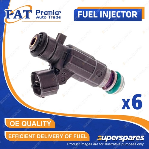 6 Pcs PAT Fuel Injectors for Holden Rodeo RA 3.5L 6VE1 03/2003-11/2005