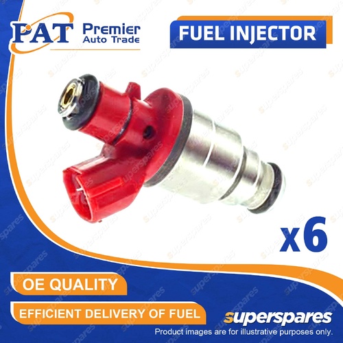 6 Pcs PAT Fuel Injectors for Holden Rodeo LX Sport TF TE 3.2L 6VD1 24V Ute 98-03