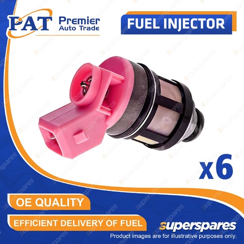6 Pcs PAT Fuel Injectors for Nissan Navara D21 Pathfinder WD21 Terrano D21 3.0L