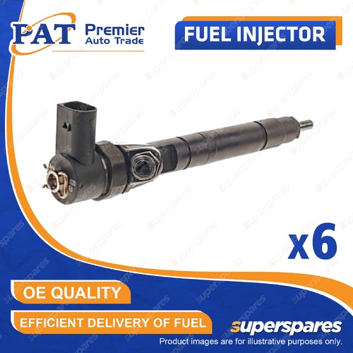 6 Pcs PAT Fuel Injectors for Mercedes Benz E320 S210 W210 S320 W220 3.2L 99-02