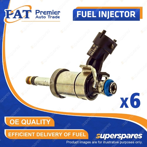 6 Pcs PAT Fuel Injectors for Holden Commodore VE Statesman WM 3.6L LLT 10-11