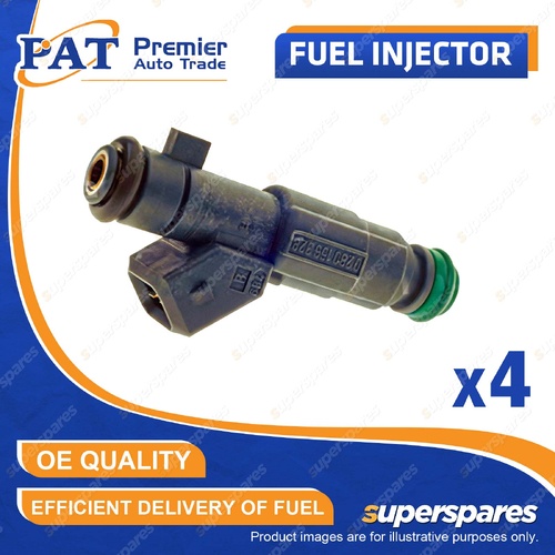 4 Pcs PAT Fuel Injectors for Peugeot 206 GTi 307 406 407 2.0L RFR RFN 1999-2023