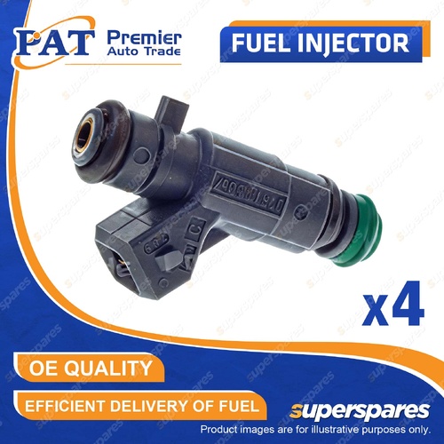 4 Pcs PAT Fuel Injectors for Peugeot 206 1.4L KFW Sedan Hatchback 2000-2023
