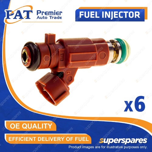6 Pcs PAT Fuel Injectors for Nissan Cefiro A33 Teana J31 2.0L 2.3L VQ20DE VQ23DE