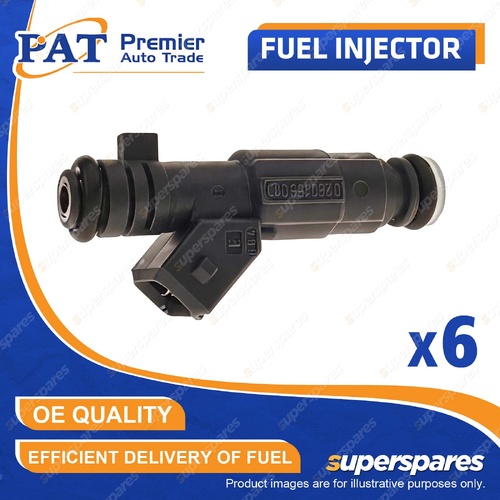 6 Pcs PAT Fuel Injectors for Holden Vectra JS-II 2.6L Y26SE 09/2000-09/2002