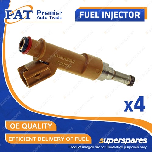 4 Pcs PAT Fuel Injectors for Lexus CT200h ZWA10 1.8L 2ZR-FXE 2011-2023