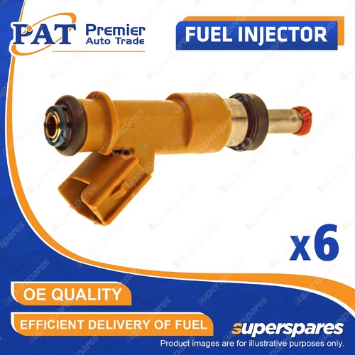 6 Pcs PAT Fuel Injectors for Toyota FJ Cruiser GSJ15 Prado GRJ150 GRJ151 4.0L