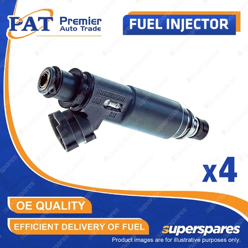4 Pcs PAT Fuel Injectors for Ford Laser KN KQ 1.6L ZMD 11/1998-08/2002