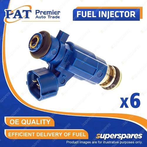 6 Pcs PAT Fuel Injectors for Nissan Patrol GU Skyline R34 Stagea C34 2.5L 4.8L