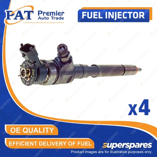 4 Pcs PAT Fuel Injectors for Peugeot 207 307 308 3008 1.6L DV6TED4 I4 2004-2012
