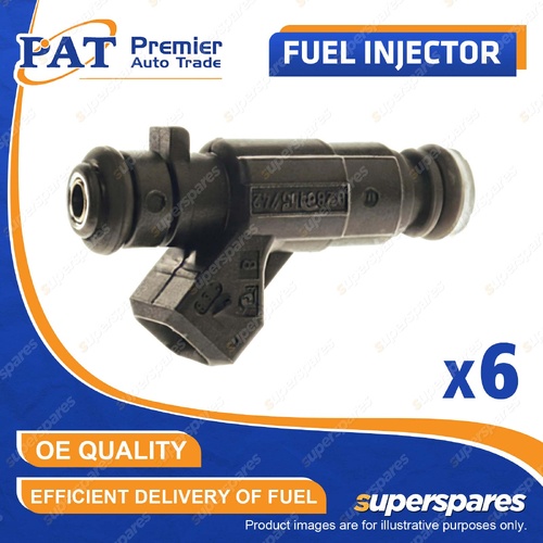 6 Pcs PAT Fuel Injectors for Mercedes Benz C240 C280 W202 E240 W210 2.4L 2.8L