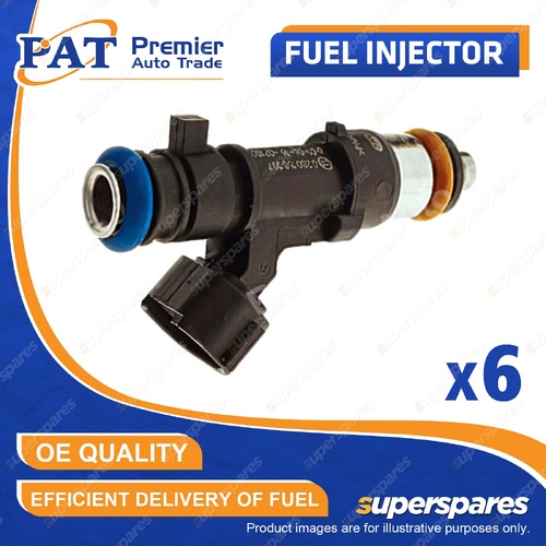 6 Pcs PAT Fuel Injectors for Nissan Navara D40M Pathfinder R51M 4.0L VQ40DE
