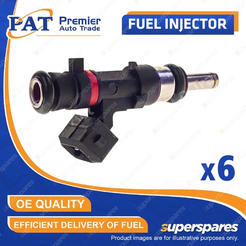 6 Pcs PAT Fuel Injectors for Porsche 911 997 3.6L M97.70 09/06-12/11
