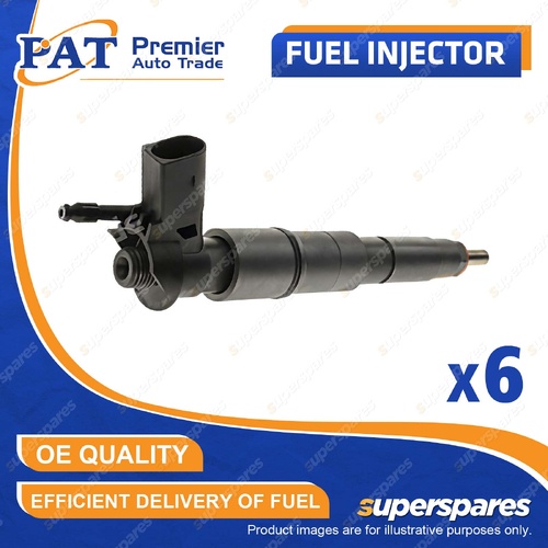 6 Pcs PAT Fuel Injectors for BMW 330D E90 E91 E92 530D E60 X3 E83 X5 E70 X6 E71