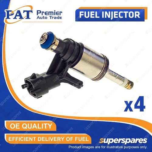 4 Pcs PAT Fuel Injectors for BMW 116i F20 1.6L N13 B16A 10/2011-05/2015