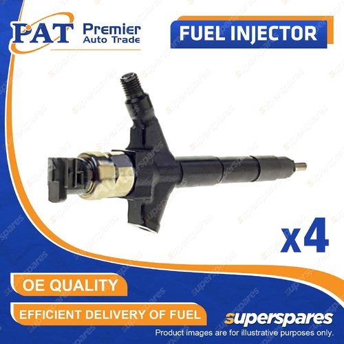 4 Pcs PAT Fuel Injectors for Nissan Navara D40 Pathfinder R51 2.5L 01/2010-2015