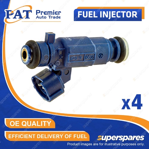 4 Pcs PAT Fuel Injectors for Kia Rio UB Soul AM 1.4L 1.6L G4FA G4FC G4FG 09-23