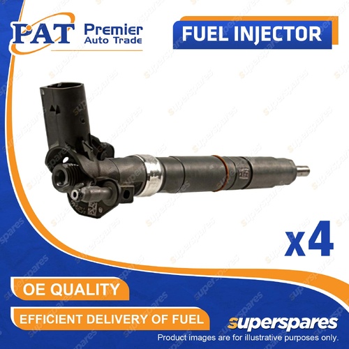 4 Pcs Fuel Injectors for Volkswagen Amarok 2H Caravelle Multivan Transporter T5