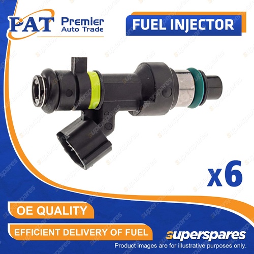 6 Pcs PAT Fuel Injectors for Nissan Presage U31 Teana J31 3.5L 02/03-09/09