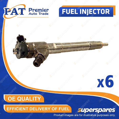 6 Pcs PAT Fuel Injectors for Ram 1500 3.0L EXF I6 12V OHV Ute-DC-Utility 2013-On